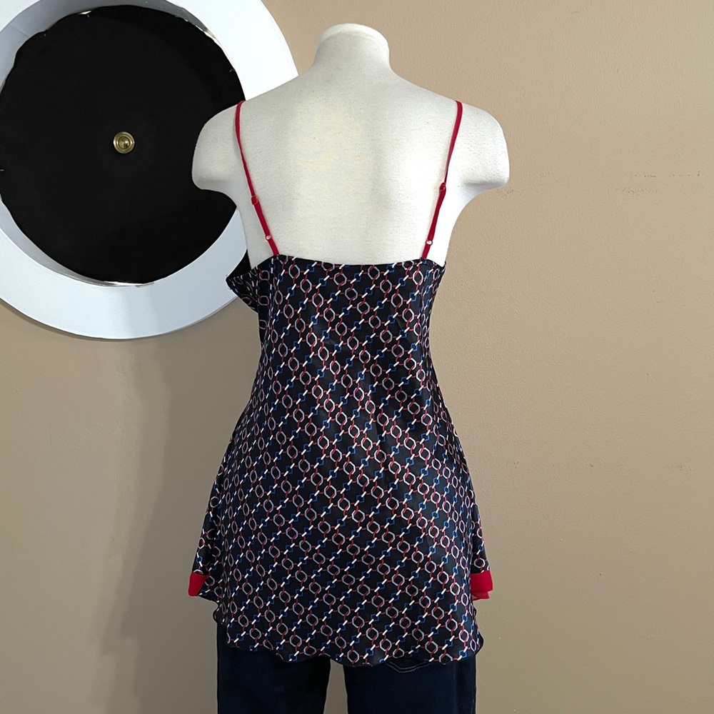 Bisou Bisou Black & Red Bustier Camisole – Vintage Y2K Bombshell Style - Picture 4 of 11